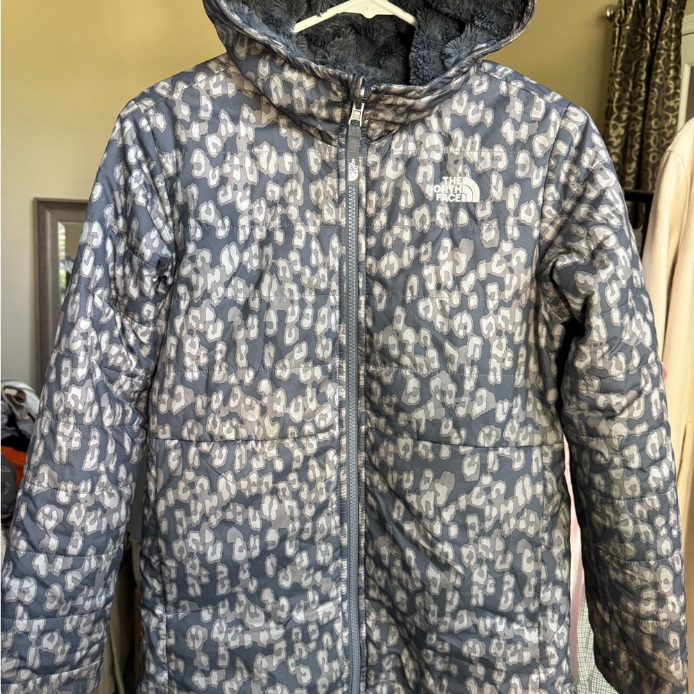 The North Face Gray Patterned Puffer Jacket